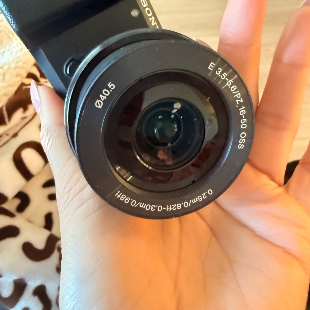Sony Black Digital Camera with Lens